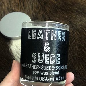 CANDLE Leather & Suede Soy Wax Blend Candle, a perfect gift